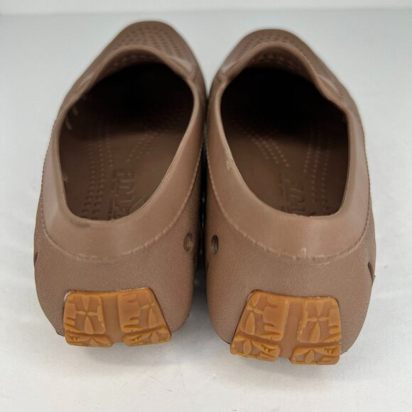 Floaters Mens Brown Casual Rubber Loafer Shoes Slip On Waterproof Low Top Size 9 - Picture 5 of 9
